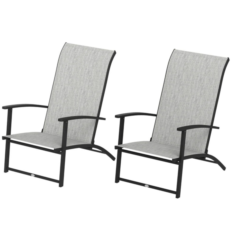 Ensemble de 2 chaises d'extérieur pliantes