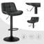 Set Of Bar Stools, Height-Adjustable, 360° Rotatable, Bar Chair With Backrest, Footrest, Upholstered Stool With Faux Leather, Ergonomic Stool In Bar, Seat 49 X 36 Cm, Metal-653877230-663450215