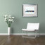 «Jersey City NJ Skyline Blue», impression encadrée-17767778-40179812-69487649