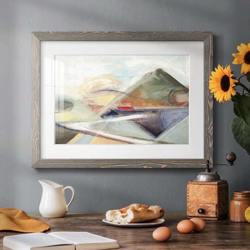 " Purple Reflection ", Gray, 28" H x 42" W
