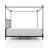 Magdaleno Metal Canopy Bed-184808844-184808843