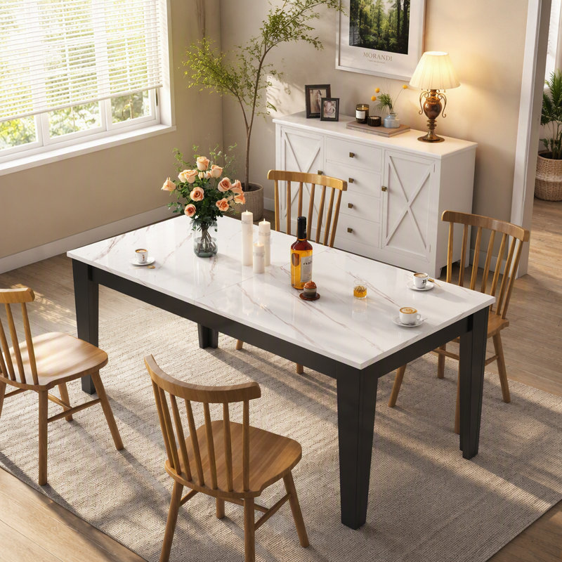 Table de salle à manger, Ligne blanche