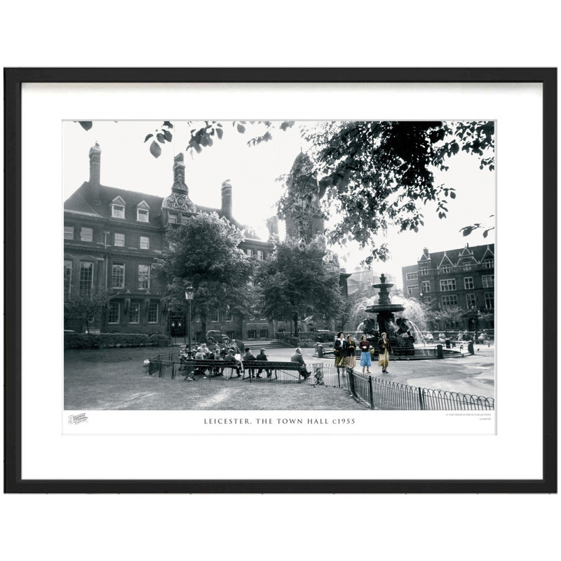 Leicester, the Town Hall C1955 1 Piece Single Picture Frame Wall Art, 43.5cm H x 53.4cm W x 2.3cm D