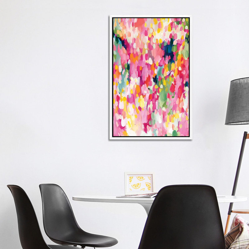 The Way You Make Me Feel by Amira Rahim - Painting on Canvas, White Framed, 101.6 cm H x 66.04 cm W