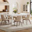 Table de salle à manger rectangulaire en bois 63 pouces-1900845634
