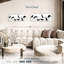 Chats noirs et blancs sur toile-1281585111