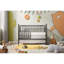 Lit de bébé convertible 5-en-1, convertible du lit de bébé au lit pour tout-petit, s'adapte au matelas de lit double standard, facile à assembler - noir 53 * 29 * 9