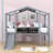 Ambarvale Kids Twin Wood Loft Bed with Slide-52400307