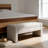 Tufted Storage Ottoman Bench, Fabric/Soft-Close