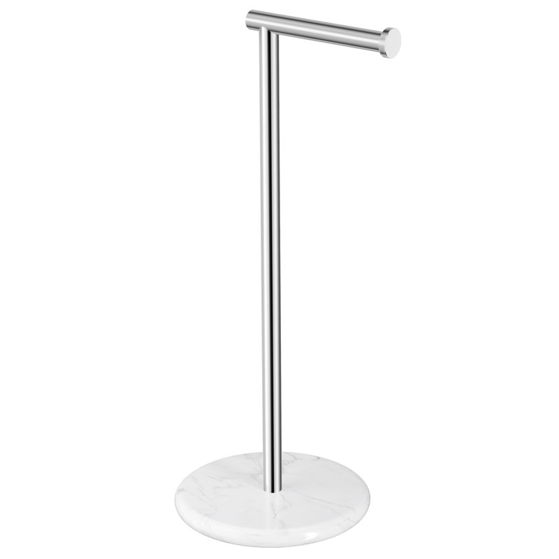 Porte-papier hygiénique sur pied KES en acier inoxydable SUS304 , Noir mat