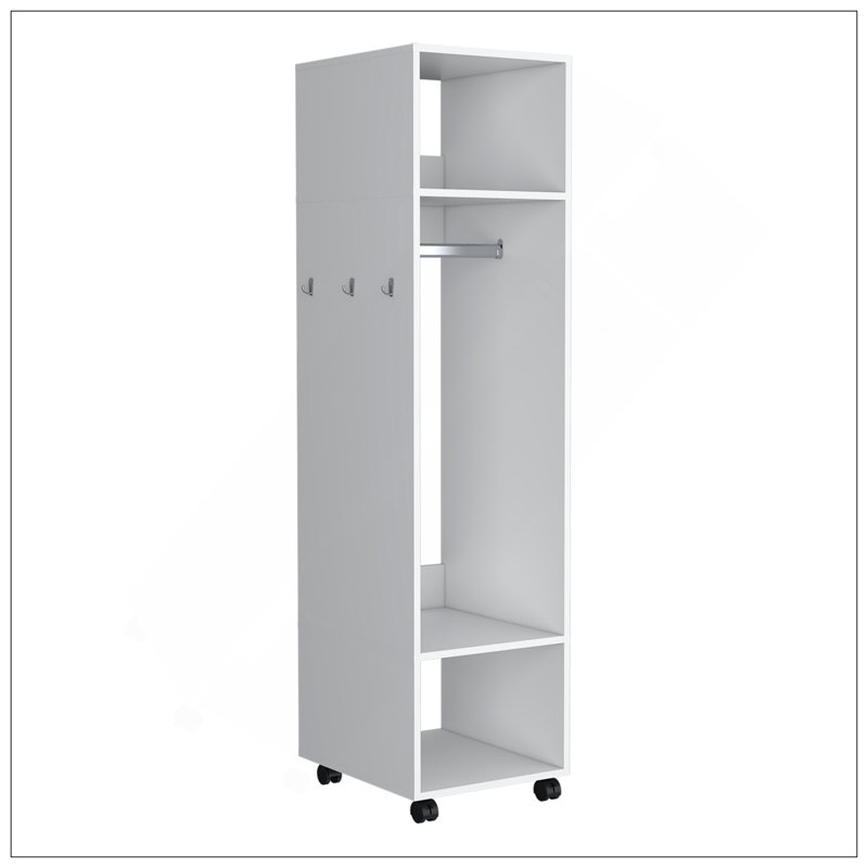 Garde-robe Devon, chambre à coucher, blanc, Blanc