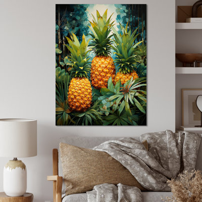 Pineapples Tropical Dots I " Pineapples Tropical Dots I "