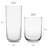 Polaris 16-Piece Tumbler and Rocks Glass Set, Axis