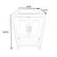 Base de meuble-lavabo simple 24 po Moterey-101959569