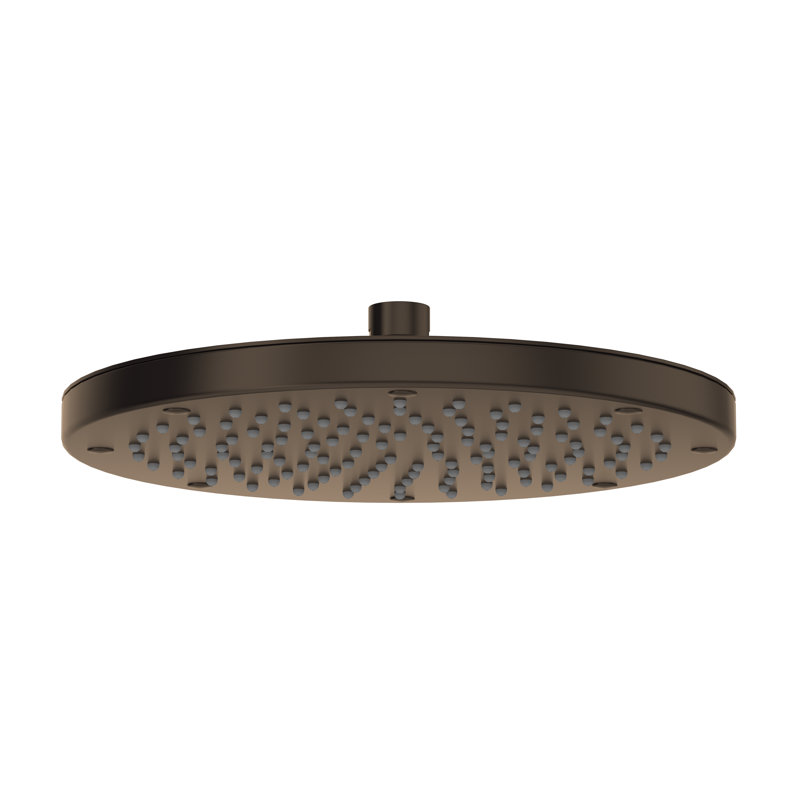 9.88" Rain Fixed Shower Head, Tuscan Brass