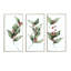 Ensemble de Noël avec branches et Berrie rouge - 3 pièces, impression sur toile-854552691-854552692