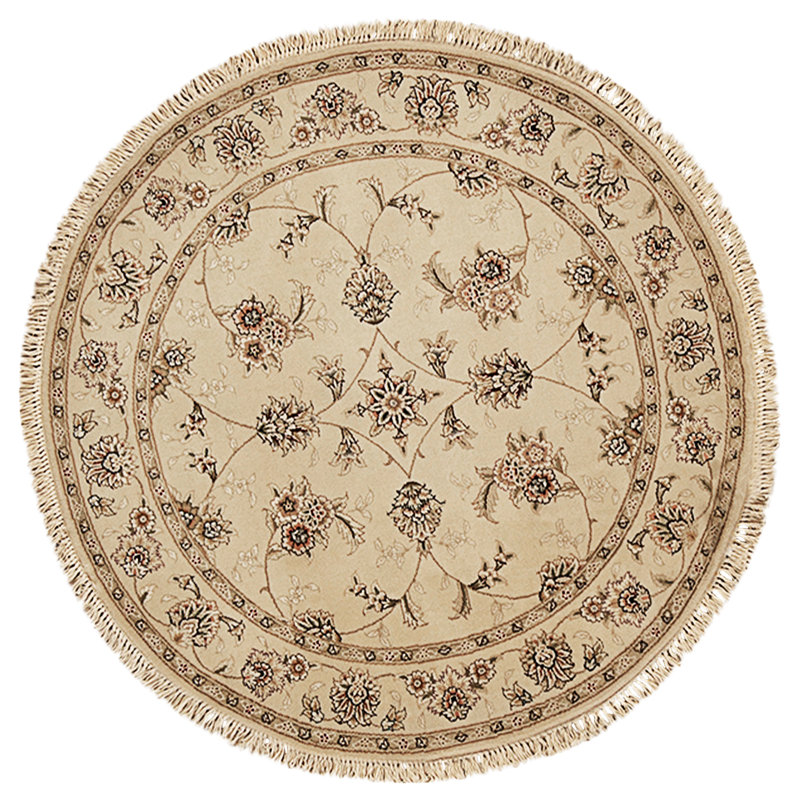 Hand Knotted Area Rug in Ivory