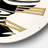 Empowered Cosmic Women Geometric Goddess Series Black and White IV - Modern wall clock-59913063