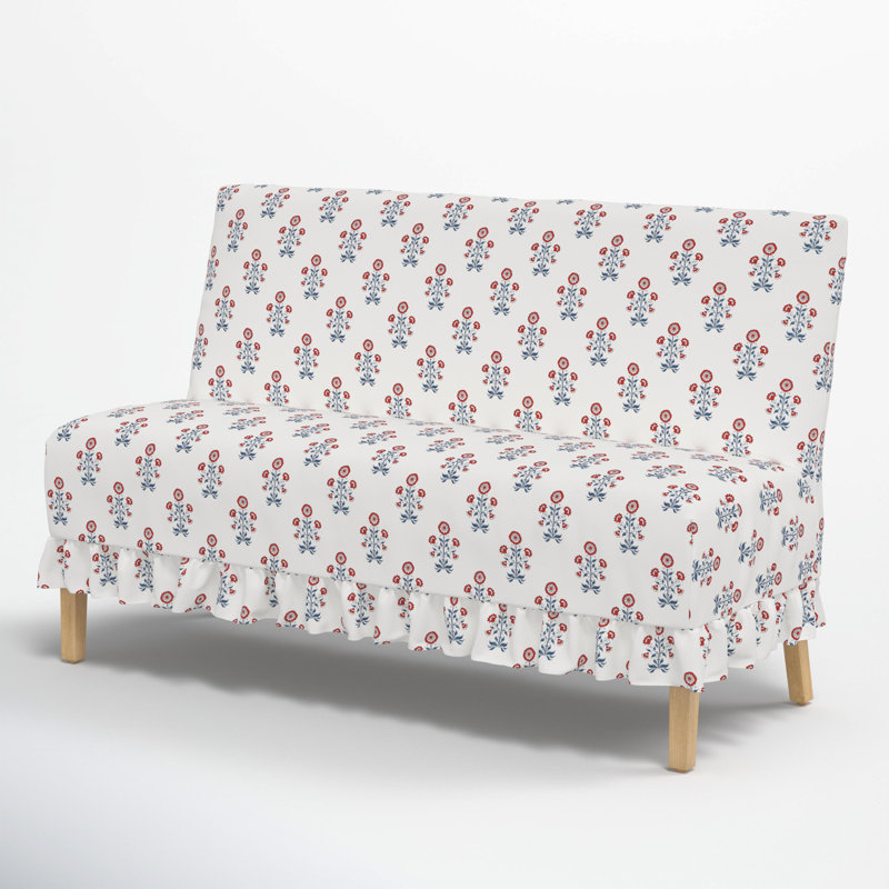Banquette de salle à manger Maggie, Cappy rouge à motif floral