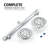 Sumerain Dual Shower Head Combo Set For Couples, Includes 6 Spray Settings High Pressure Rainfall Shower And 16 Inch Long Shower Arm-111994695