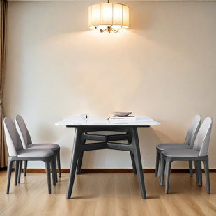 Ensemble de chaises de table Modern White