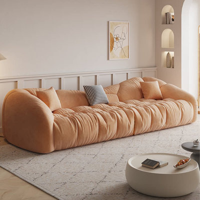 Coussin modulaire orange en polyester