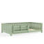 Lit simple avec bibliothèque intégrée et garde-corps de sécurité, lit de rangement, mobilier de chambre, vert-129752320