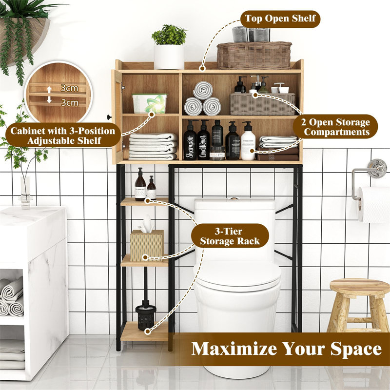 Freestanding Over The Toilet Storage