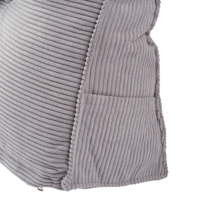 Wedge Headboard Pillow with Removable Cover, Light Grey, 180cm W x 50cm D