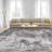 Modern Abstract Area Rug Non Slip Washable Rugs for Living Room Bedroom-Gray-83201915-74968625