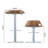 Cimarr Adjustable Height Standing Desk with Built-In Electrical Outlet-1252966442-1252969342