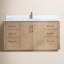 Meuble-lavabo simple 60 po avec plateau en pierre composite Cloverfield-93496121-93496120