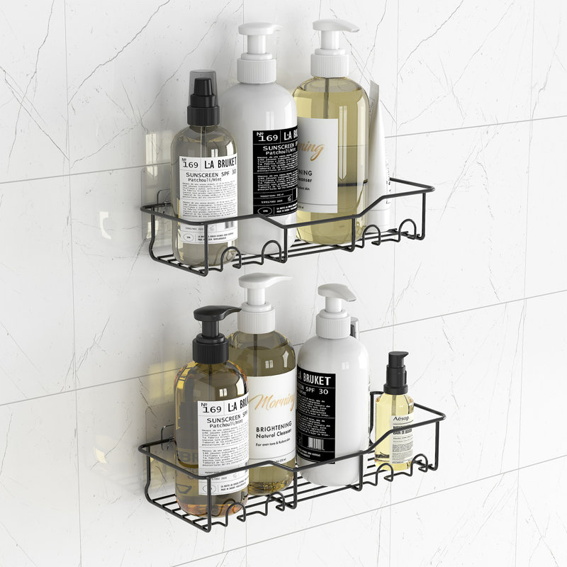 Tablette de douche murale en acier inoxydable Rayona