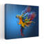 «Vibrant Parrot Splash», art abstrait tropical coloré-409537028