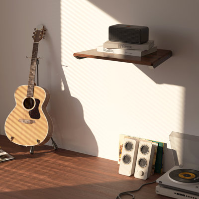 FITUEYES Design Floating Media Shelves for DVD Players and TV Box