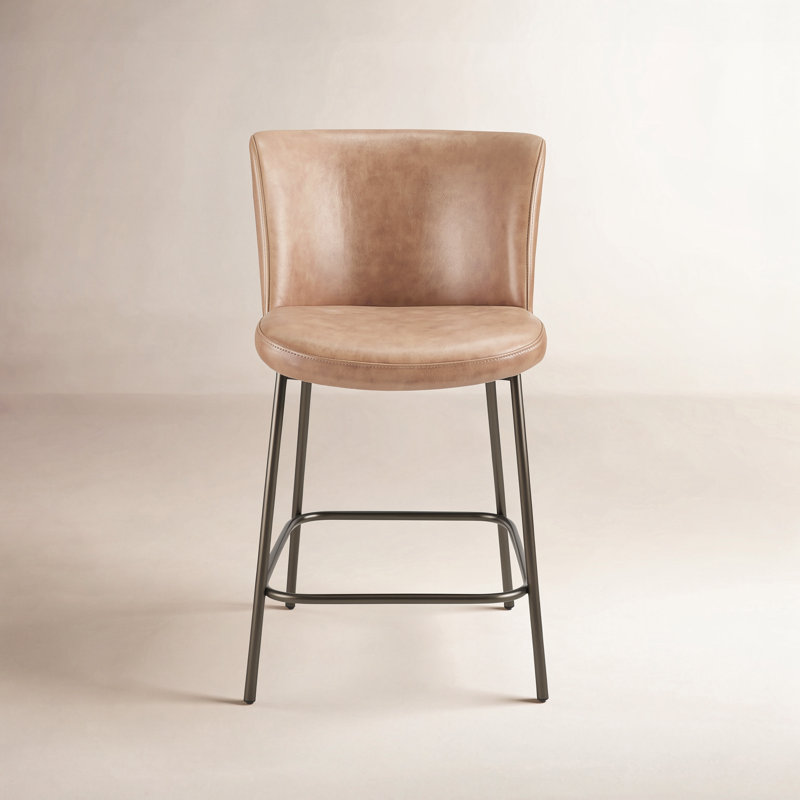 Early Counter Stool Tan Leather