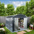 Metal Storage Shed Durable Steel Design With Locking Double Doors, Ventilation Slots, And Easy Installation Outdoor Storage For Garden Tools