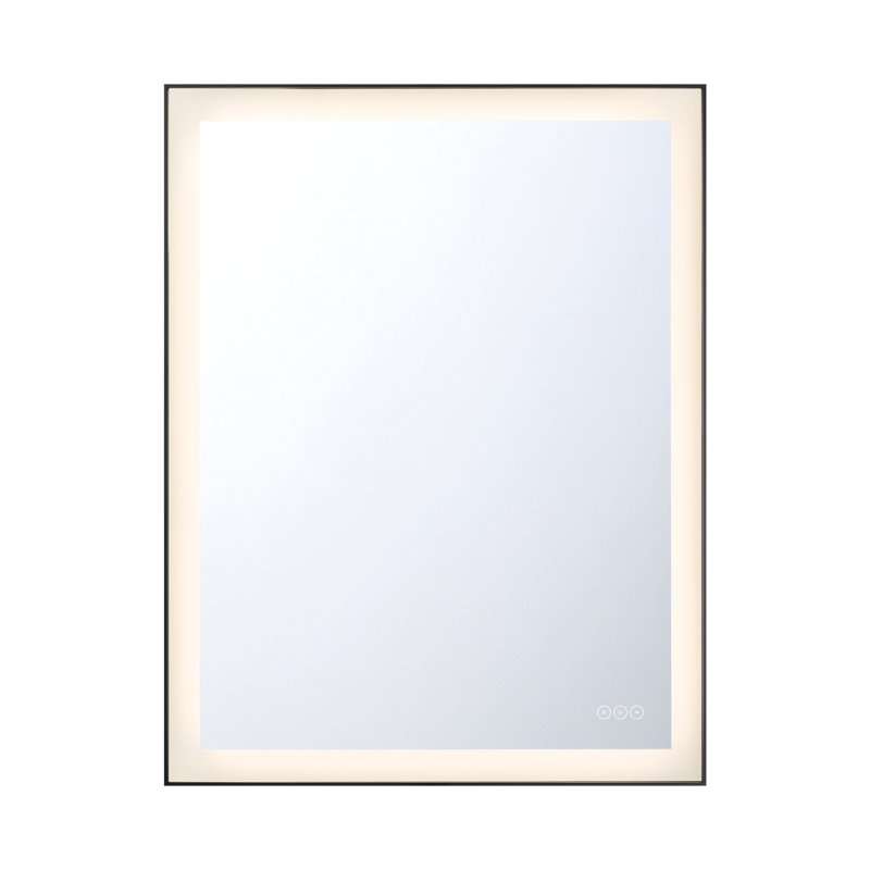 Miroir Lenora, 36 po x 28 po, Noir