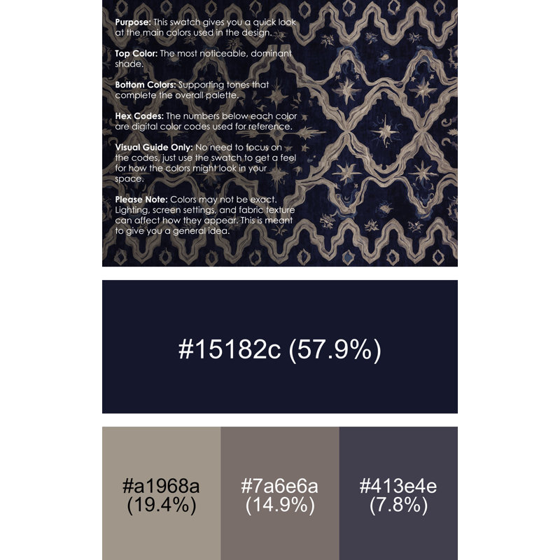 Machine Washable Gray Area Rug, Round 6'