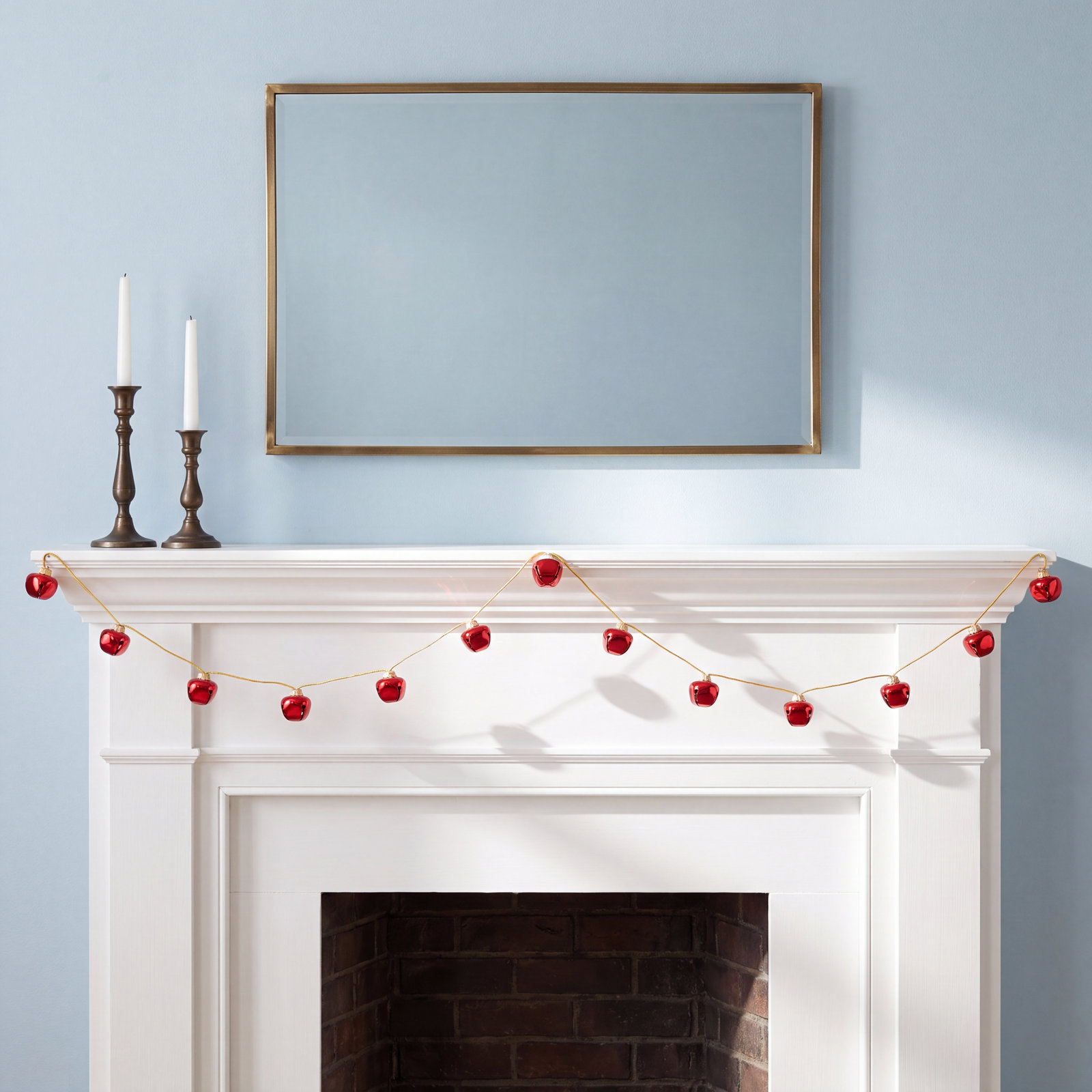 90" Jingle Bell Garland, Red