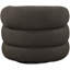 Fauteuil d'appoint pivotant en tissu Roxbury Boucle-88357466