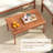 4 Pieces Patio Furniture Set Acacia Wood Porch Chairs w/ Table-1773524509