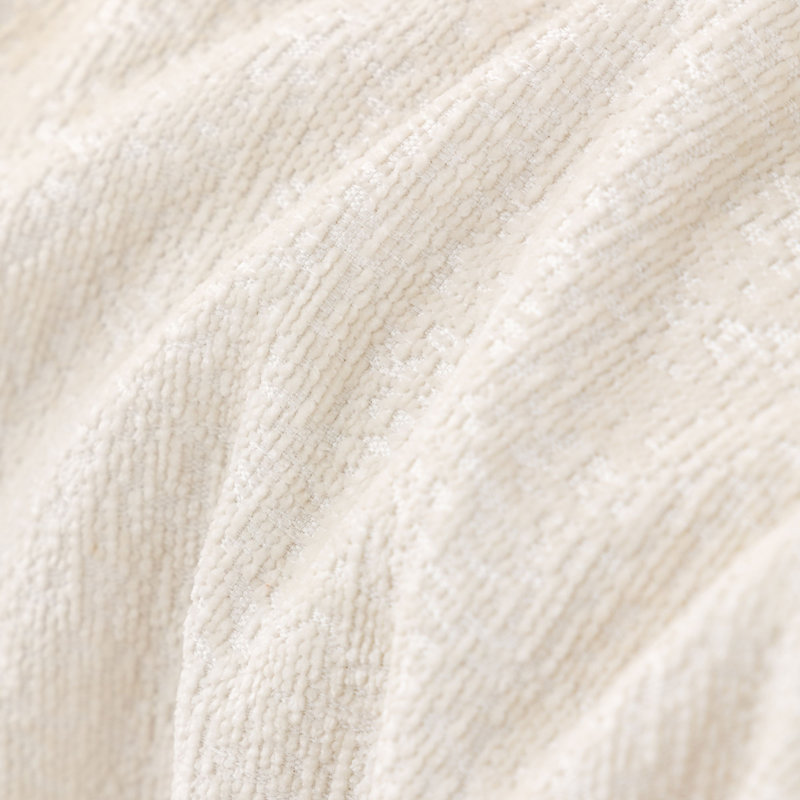 Housse pour canapé Elegant Nordic Chenille, Blanc, H 71 po x l 118 po
