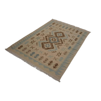 Canvello Hand Made Casual All Over Indo Kilim Rug - 4'0'' X 6'0''