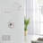 12" High Pressure Rain Shower Head With 16'' Extension Arm-116279846
