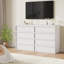 Commode double moderne avec grand rangement, commode en bois-130076471