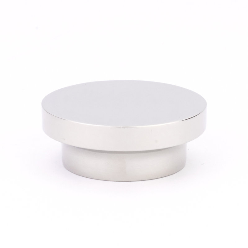Urban Modern Mushroom Cabinet Knob, Polished Nickel