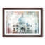 Colourful Taj Mahal in Agra India in Abstract - Picture Frame Graphic Art Print-55686488-55686489