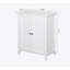Armoire de rangement en bois blanc avec tablette réglable pour un usage domestique polyvalent et un assemblage facile