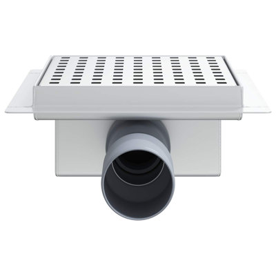  Shower Drain Silver Stainless Steel 304 Bathroom Drainage Fixture Cubic